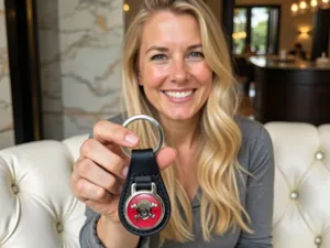 Key Ring Leather Normal Grade Racing Version